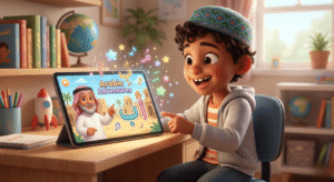 الرسوم المتحركة في تعليم القاعدة النورانية للأطفال عن بعد