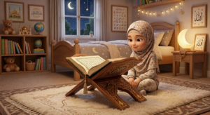 تهيئة بيئة منزلية هادئة ومشجعة لمساعدة الطفل على حفظ القرآن