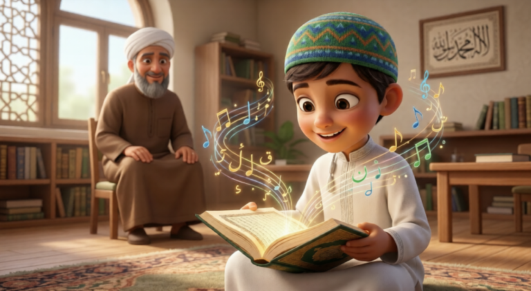 تعليم التجويد للأطفال بطريقة ممتعة عبر أكاديمية درجات