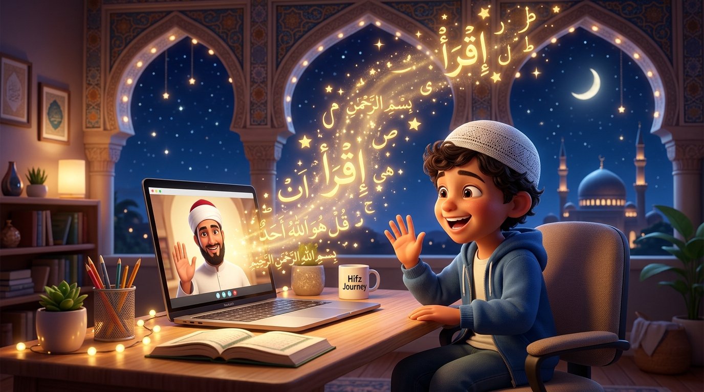 فعالية تحفيظ القرآن للأطفال عن بعد أونلاين مع معلم أزهري