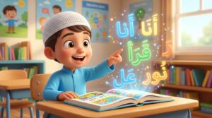 تعليم الأطفال القراءة العربية وفك الكلمات باستخدام منهج نور البيان