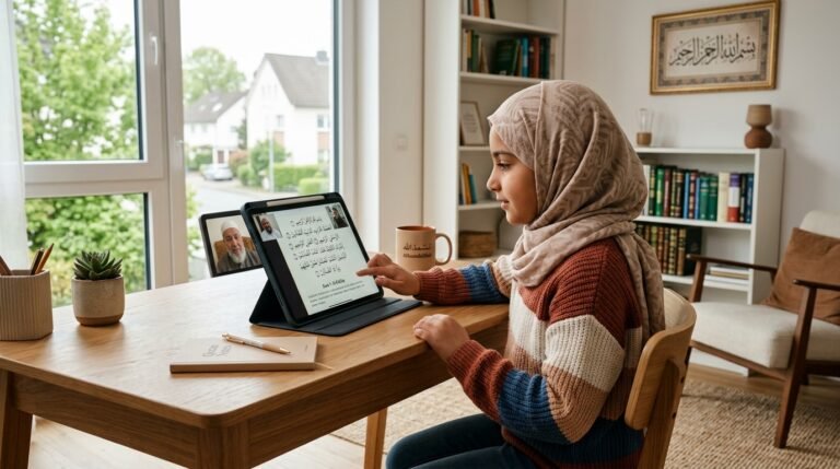 دروس قرآن اون لاين للأطفال في ألمانيا - تعليم القرآن للأطفال في الغرب.